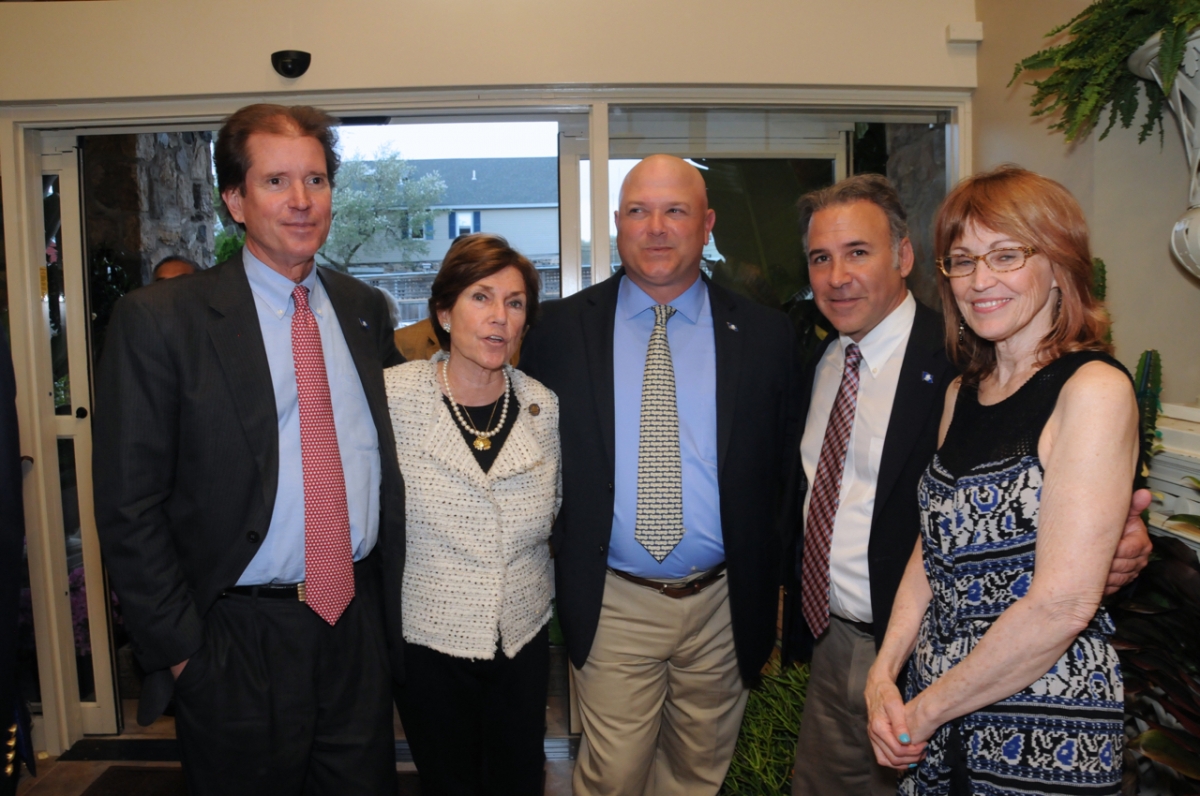 Sen. L Scott Frantz, Rep. Livvy Floren, Rep. Mike Bocchino, Rep. Fred Camillo and Patty Sechi